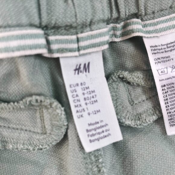 H&M 6 Piece Shorts Bundle, Green/Blue/Grey, 18 months - Picture 13 of 14